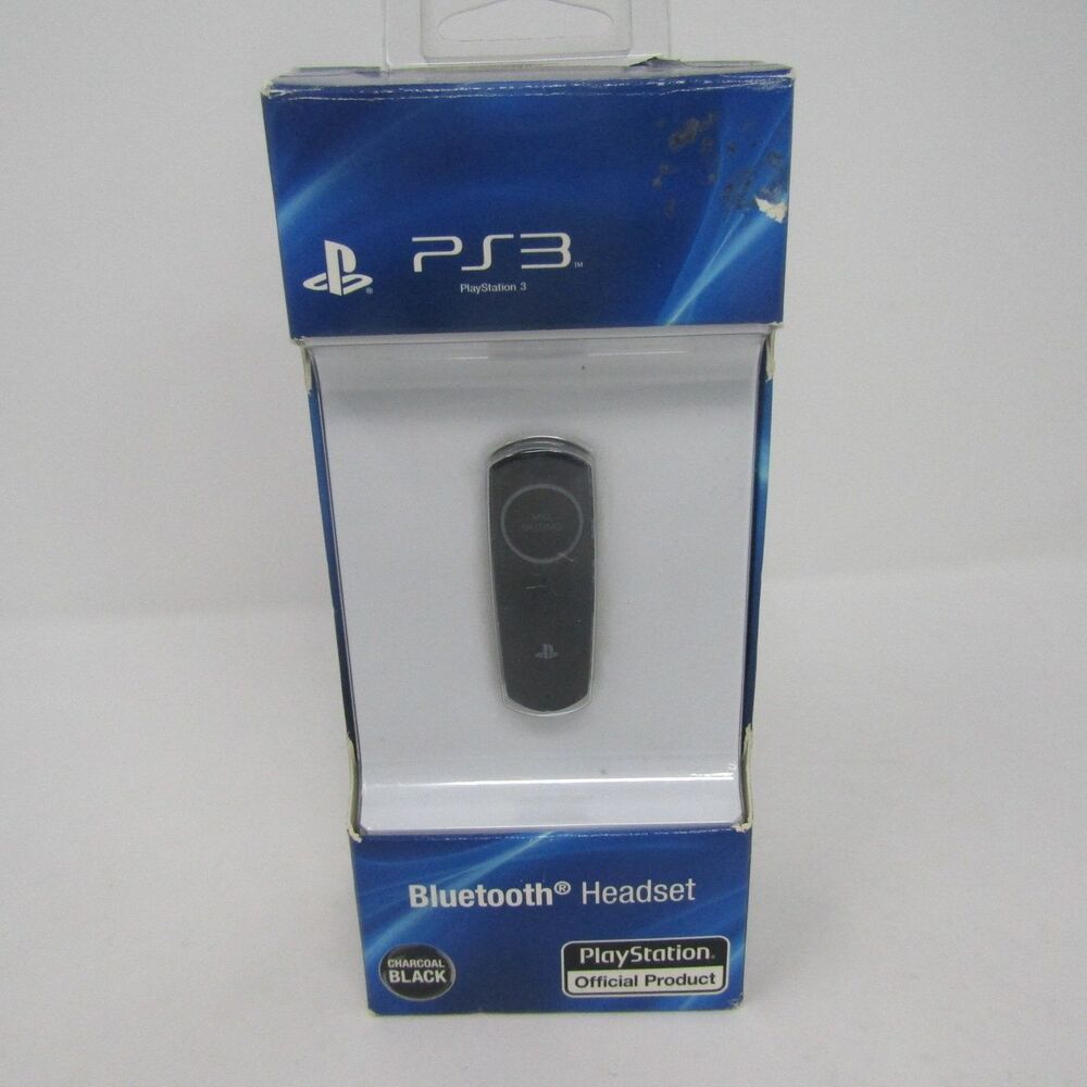 Official Sony PlayStation 3 PS3 Bluetooth Headset Charcoal Black